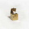 1940s 14k Gold Mechanical Jack-in-the Box Enamel Charm