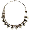 1920s Gilt Brass and Mississippi Pearl Necklace