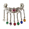 1930s Acrostic “Dearest” Filigree and Czech Crystal Brooch