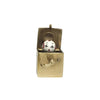 1940s 14k Gold Mechanical Jack-in-the Box Enamel Charm