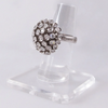 1970s Diamond and 18k White Gold Firework En Tremblant Ring