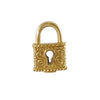 1980s 18k Gold SeidenGang Lock Padlock Charm Pendant