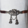 Circa 1870 Victorian Sterling Silver and Velvet Choker