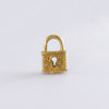 1980s 18k Gold SeidenGang Lock Padlock Charm Pendant