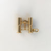 14k Gold French Stanhope Binocular Souvenir Charm with Images of Los Angeles and Miami Beach from the 30s-40s