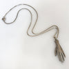 1930s Handwrought Silver Left Hand Charm Necklace