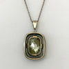 1930s Silver Vermeil Pisces Intaglio Pendant Necklace