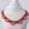 1920s Woven Coral Bead Collar