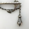 Early Victorian Hilliard & Thomason Hand Engraved Sterling Silver Anchor Brooch dated 1848