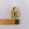 1980s 18k Gold SeidenGang Lock Padlock Charm Pendant