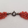 1920s Woven Coral Bead Collar