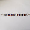 1940s Sterling Silver Enamel Mariner’s Flag Acrostic “Sweetheart” Bracelet