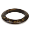 1970s Brass Piqué Horn Bangle