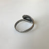 1920s Sterling Silver Two Headed Snake Ring
