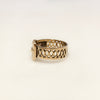 Circa 1900 Late Victorian English 9k Gold Buckle Ring