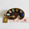 Late 1940s French Plaire Artists Palette Brooch