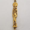1970s Kenneth Lane Egyptian Revival Hieroglyphic Cartouche Sekhmet Necklace