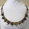 1920s Gilt Brass and Mississippi Pearl Necklace
