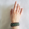 1950s Native American Old Pawn Sterling Silver and Turquoise Cuff Bracelet