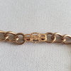 1940s Rose Gold Filled Heart and Key Charm Bracelet