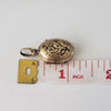Circa 1880 Victorian Gold Filled Forget-Me-Not Taille d'épargne Enamel Mourning Locket