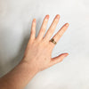 Circa 1900 Late Victorian English 9k Gold Buckle Ring