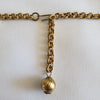 1970s Kenneth Lane Egyptian Revival Hieroglyphic Cartouche Sekhmet Necklace
