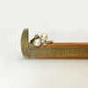 1940s Toi et Moi 14k Gold Cultured Pearls and Diamond Ring