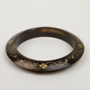 1970s Brass Piqué Horn Bangle
