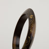 1970s Brass Piqué Horn Bangle