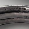 Rare Art Deco Leach & Miller Sterling Silver & Paste Coiled Snake Arm Cuff