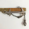 Early Victorian Hilliard & Thomason Hand Engraved Sterling Silver Anchor Brooch dated 1848