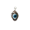 Circa 1915 Sterling Silver Three Sided Evil Eye Charm Pendant