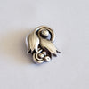Post 1944 Georg Jensen Denmark Tulip Sterling Silver Brooch with Original Pouch #100A