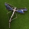 Art Nouveau Sterling Silver Thomas L Mott Butterfly Wing Dragonfly Brooch