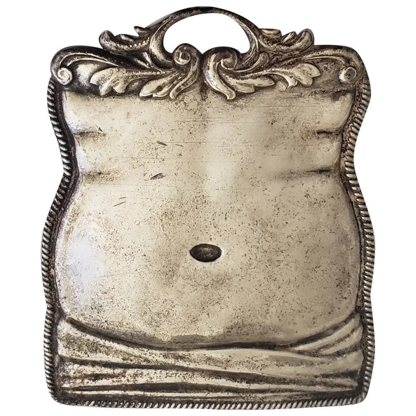 Early 20th Century Italian Sterling Silver Torso Stomach Milagro Ex-Voto