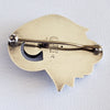 Post 1944 Georg Jensen Denmark Tulip Sterling Silver Brooch with Original Pouch #100A