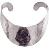 1960s J. Hull Amethyst Druzy Handwrought Collar