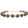1930s Sterling Silver Vermeil Filigree Bead Necklace