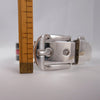 1960s Gucci Sterling Silver and Enamel Buckle Bracelet