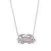 1960s 14k Gold and Diamond Zodiac Crab Necklace