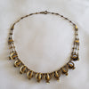 1920s Gilt Brass and Mississippi Pearl Necklace