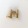 14k Gold French Stanhope Binocular Souvenir Charm with Images of Los Angeles and Miami Beach from the 30s-40s