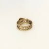 Circa 1900 Late Victorian English 9k Gold Buckle Ring