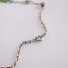 1920s Art Deco Green Reverse-Carved Czech Glass Necklace