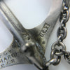 Early Victorian Hilliard & Thomason Hand Engraved Sterling Silver Anchor Brooch dated 1848