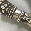 Antique 900 Silver Figa on Figa Charm Pendant with Fleur de Lis Accent