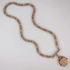 1870s Victorian Reversible Tricolored Gold Filled Bookchain & Locket