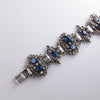 1950s Victorian Revival Blue Rhinestone Bracelet